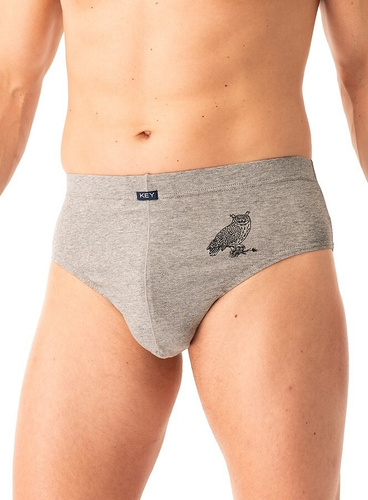 Herren-Slips MPP 703 B25 Key grau schwarz – Baumwolle, 2er-Pack im Karton, Komfort und Stil