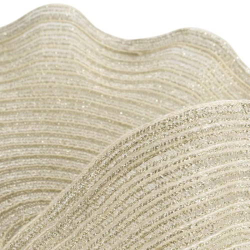 Eurofirany Tischset elegante Platzmatte unter Teller Glamour Stil June champagne beige