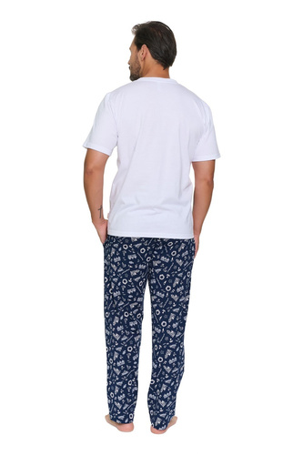Herren-Pyjama Doctor Nap 7554 Sunny Coast aus Baumwolle mit langer Hose