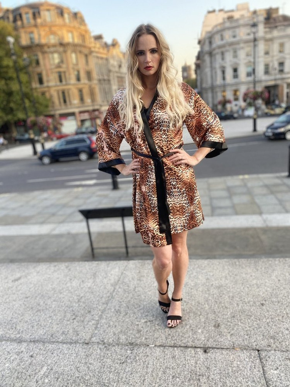 417 Valentina Damen Morgenmantel Forex - beige