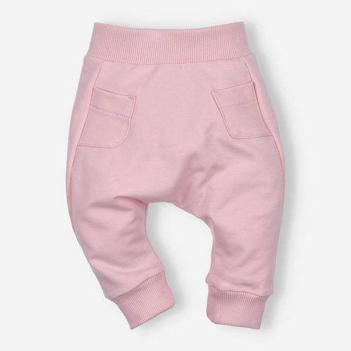 ABN-4517/PUR Nini Jogginghose aus Bio-Baumwolle mit Taschen, Puderrosa