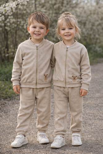 Misio Bambarillo Set beige Babycord für Kinder