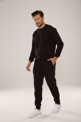 813 Indigo Herren Trainingsanzug von De Lafense - schwarz