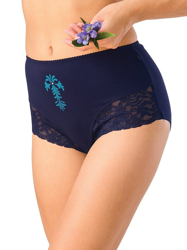 Damen-Slips Key LPF 501 B26 Maxi Bikini Baumwolle Spitze 2er-Pack