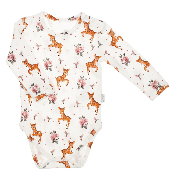 216095 Lala - Nicol Baby-Body, Baumwolle, lange Ärmel, Hirsch