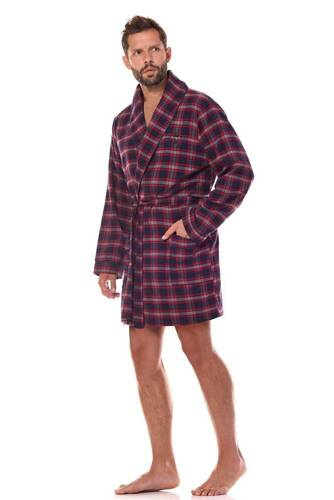 2470 Ben L&L Herrenbademantel – Marineblau