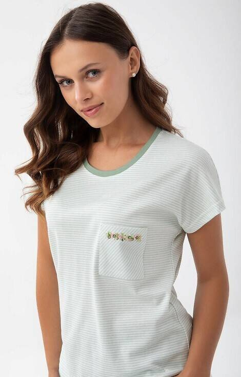 323 Luna Damenpyjama – grün