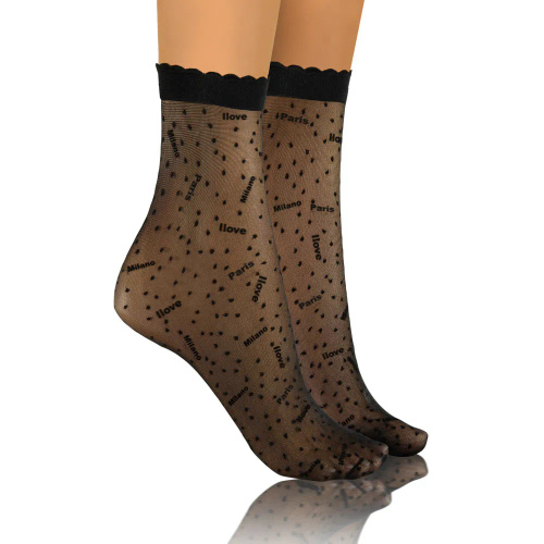 Sesto Senso Damensocken, Muster 09 Milano/Paris