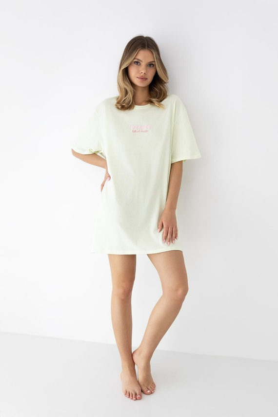 Nachthemd Savanna Sensis limette Baumwolle leicht bequem Damen