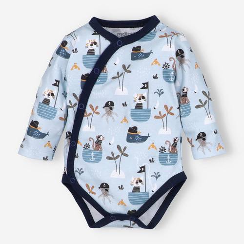 ABK-0012/SAM Piraci Babyset aus Bio-Baumwolle Nini, Marineblau
