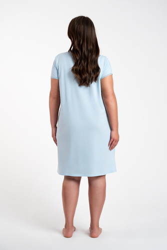 Arietta kurzärmeliges Nachthemd Italian Fashion - blau