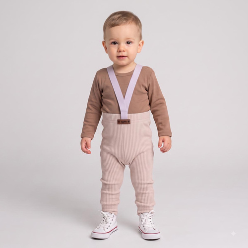 227098 Nicol BENEK Babybody braun langarm Baumwolle Druckknöpfe
