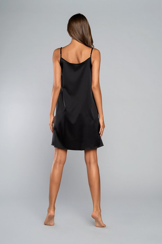 Touch Nachthemd schmaler Träger, kurz Italia Fashion - schwarz