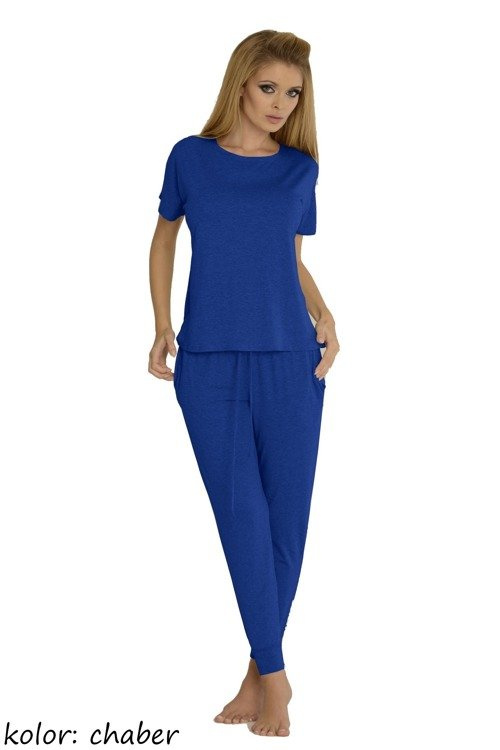 524 Paula Damen-Pyjama De Lafense - kornblumenblau