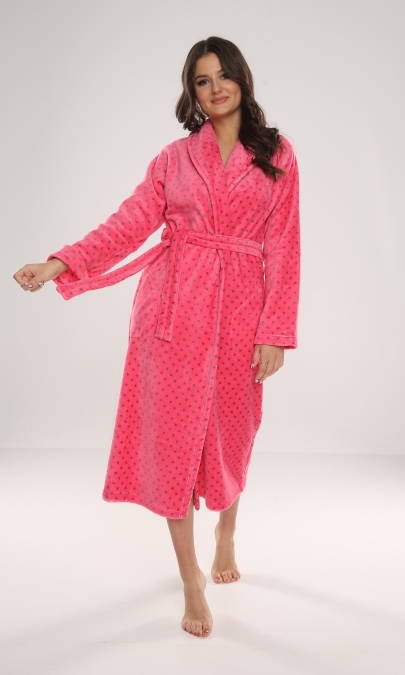 548 Melanie Langer Morgenmantel für Frauen Forex - Himbeere