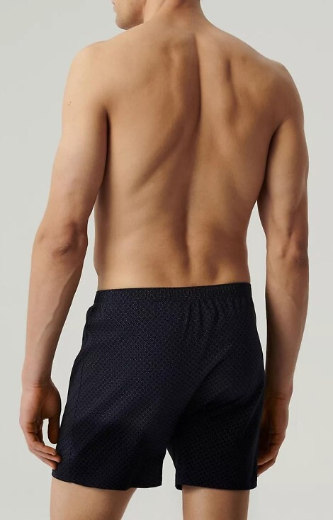 2MBX-073 Atlantic Herren-Boxershorts – Marineblau-Blau