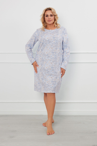 Jowita Nachthemd, Langarm Italienische Mode