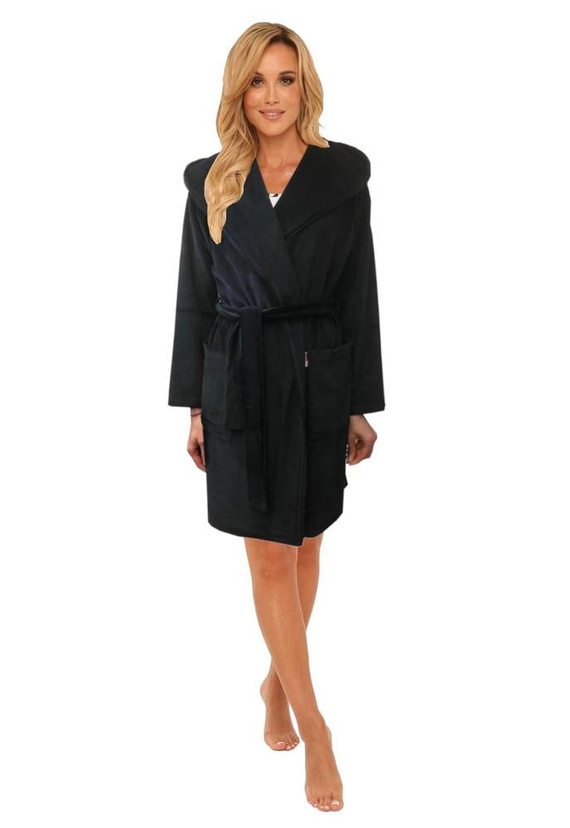 647 Socorro Forex Damen Bademantel - schwarz