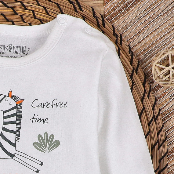 ABN-5324/ECR Zebra-Body aus Bio-Baumwolle Nini ecru