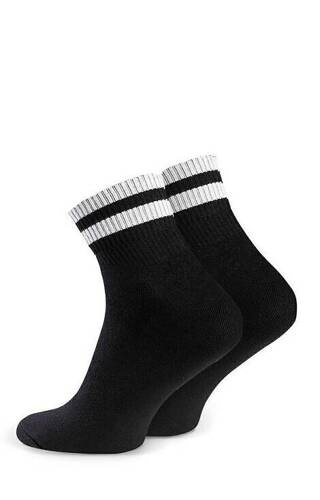 art.054 Steven Sports Gestreifte Herrensocken – 297 schwarz