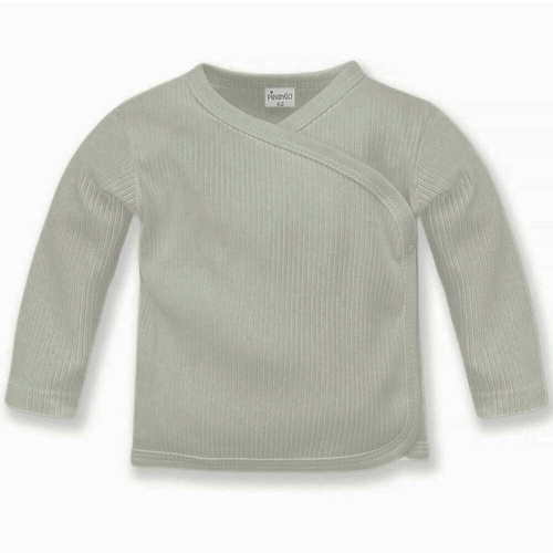 Lovely Day Pinocchio gebundener Kaftan – grau gestreift