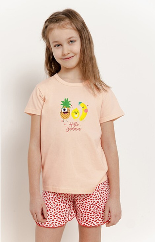 3384, 3385 Sweety Pyjama für Mädchen Taro – Aprikose