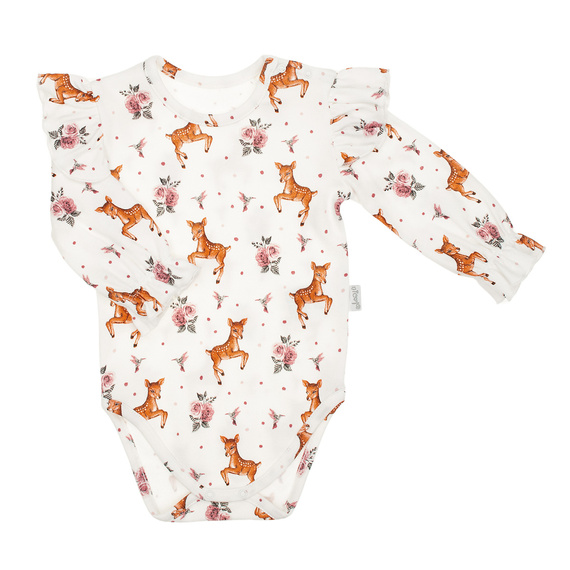 216098 Lala - Nicol Baby-Body, Baumwolle, lange Ärmel, Rüschen