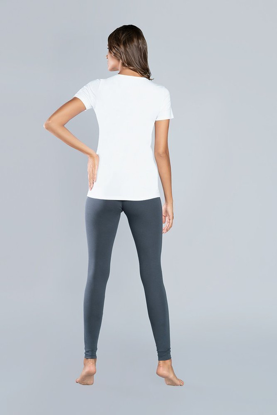 Ibiza Damen Kurzarm-T-Shirt Italian Fashion - weiß 