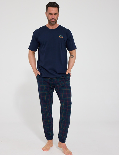 Herren-Pyjama Cornette Grand Canion 2 462/331 marineblau 100% Baumwolle