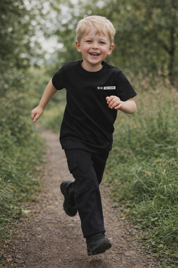 Kinder T-Shirt Six Seven Bambarillo – bequem und für jeden Tag black
