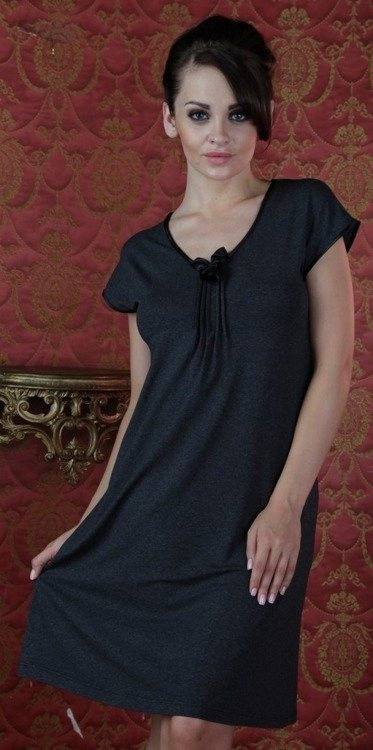 870 Visa De Lafense Nachthemd - dunkel meliert