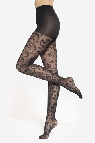 Gatta Trendy Floral Strumpfhose, Muster 05 – 40 den, elegantes Blumenmuster, Stil und Komfort