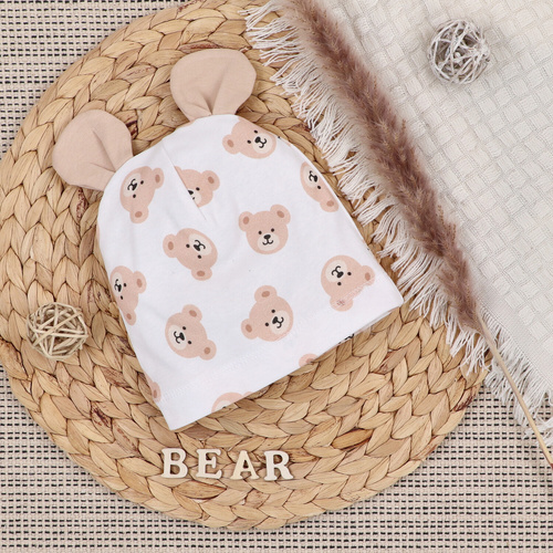 ABN-5367 Sweet Bears Nini Mütze aus Bio-Baumwolle