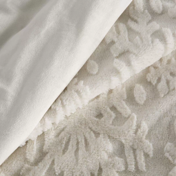 Blink 2 Eurofirany Weihnachtsdecke, Creme und Gold