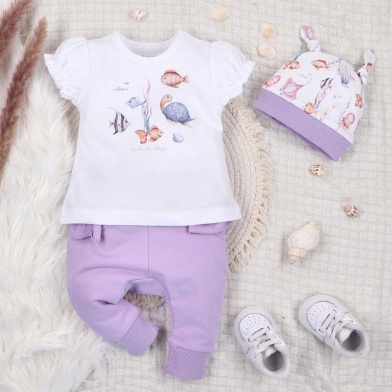 ABN-5483 Underwater World Nini Baby-T-Shirt – Bio-Baumwolle für Mädchen