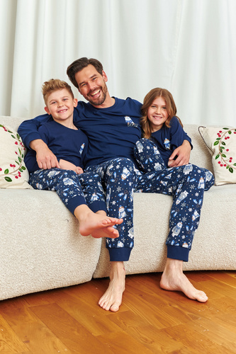 7338 Doctor Nap Cozy Bear Herrenpyjama – Baumwolle, lange Ärmel und Hose