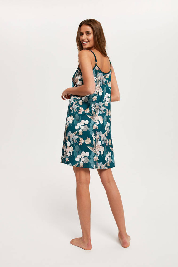 Scharlachrotes Damenhemd, schmal geschnitten Italia Fashion - Druck 