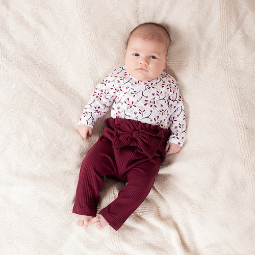 217016 Alisa Nicol Baumwollhose mit Schleife