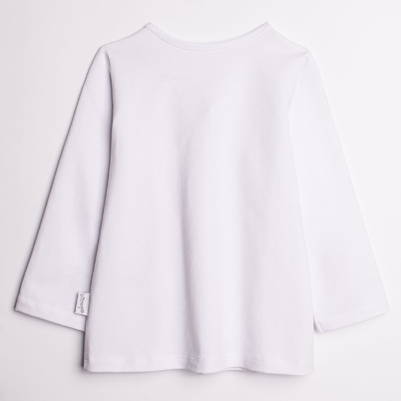 Mädchenbluse Nicol 220139 Baumwolle Langarm elegant weiß bequem