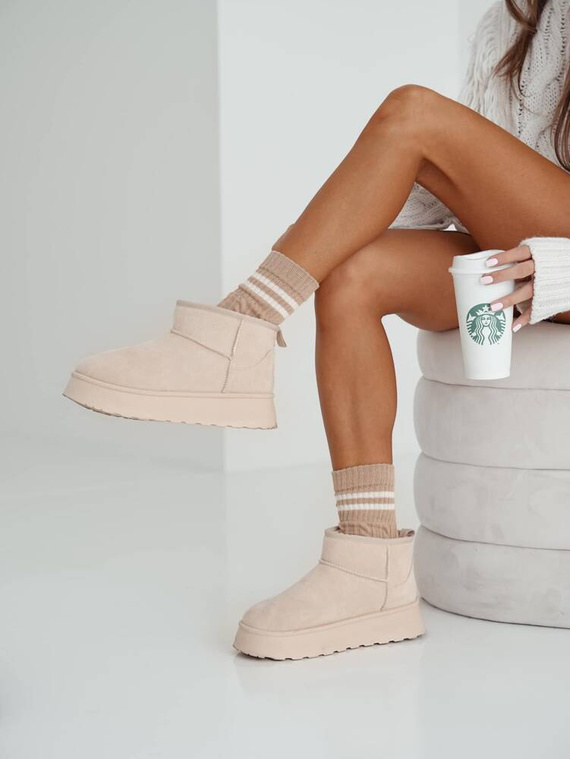 1542-001 Braid Milena Damensocken – Beige