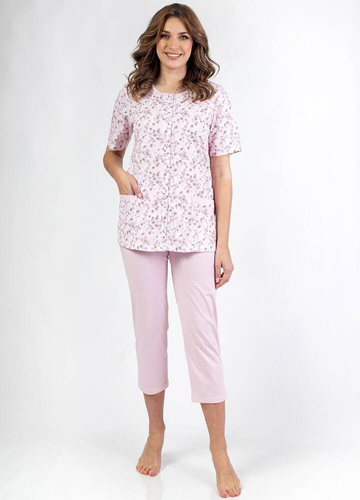 694 Regina Damenpyjama – Rosa