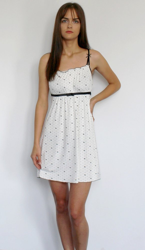 364 Juliette Forex trägerloses Nachthemd - ecru