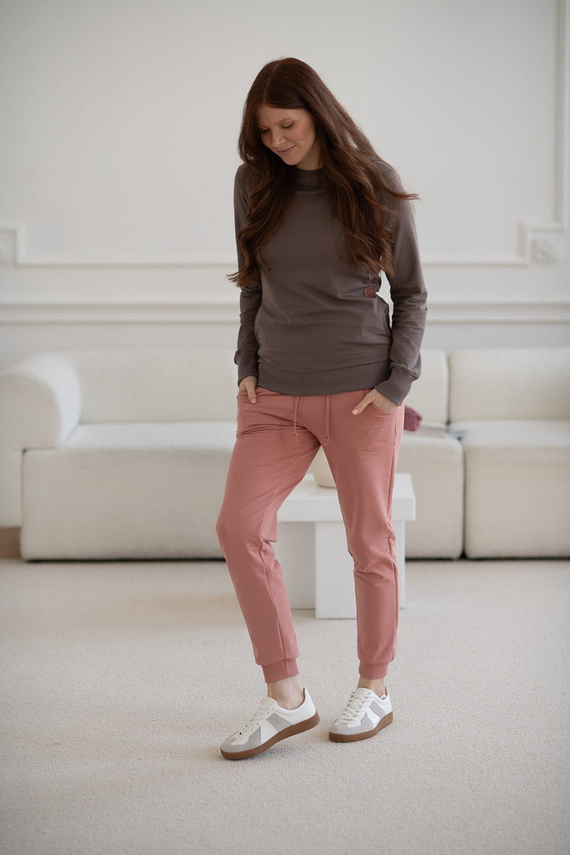 Umstands-Jogginghose mit Kräuterrose von Milk&Love