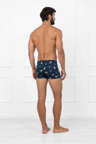 Remiz Herren-Boxershorts aus italienischer Mode – Baumwolle, Elastan, farbenfrohes Muster