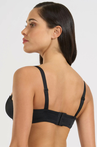 391 Biustonosz Bandeau Nero Selene Bardotka mit Bügeln und abnehmbaren Trägern