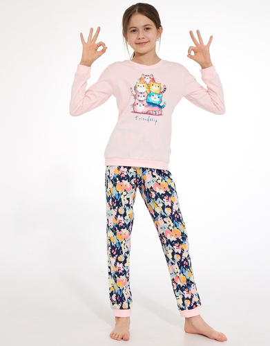 Mädchen-Pyjama Cornette Young Girl 592/210 Friendship 100% Baumwolle