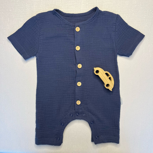 RA55205 Mamatti Musselin-Strampler – Marineblau