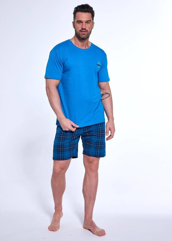 326/186 California Cornette Marine-Herrenpyjama