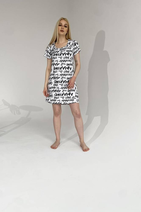 645 Amazing Forex Nachthemd - weiß-grün