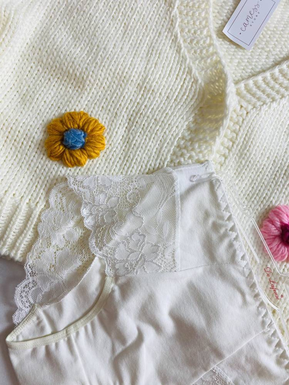 530 Iness Hochgeschlossener Slip De lafense - weiß